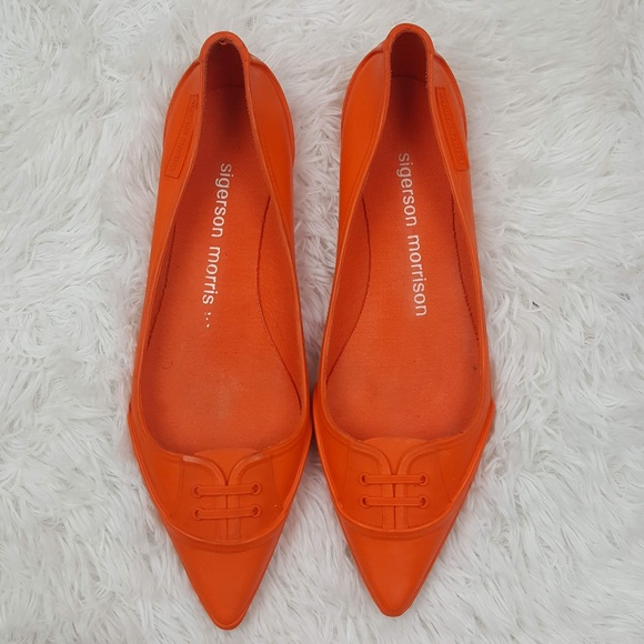 Sigerson Morrison Shoes - Sigerson Morrison Rain Or Shine Rubber Flats Sz 9
